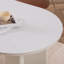 Table de salle à manger en marbre de style crème-1334178349