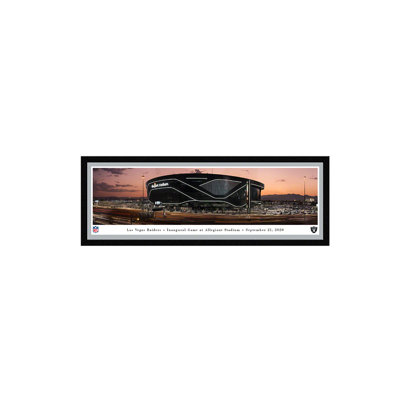 NFL Las Vegas Raiders Stadium, impression panoramique encadrée sur papier