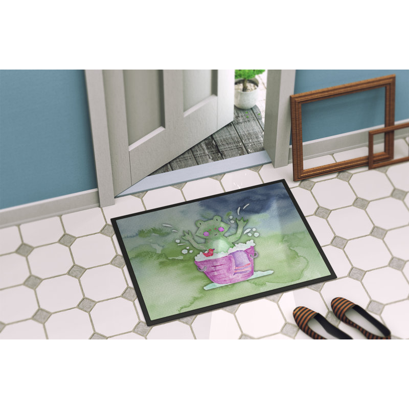 Tapis de salle de bain pour l’extérieur anti-dérapante pour bain de grenouille, Rectangle 1 pi 6 po x 2 pi 3 po