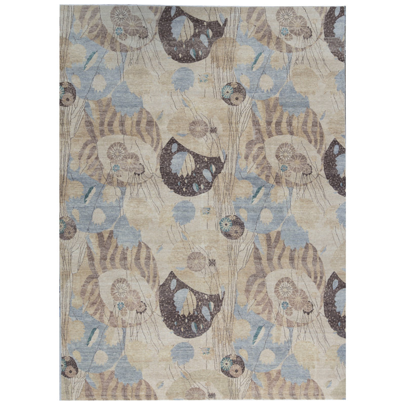 Brookhaven Abstract Area Rug in Ivory