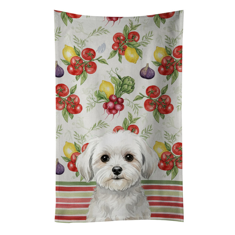 Maltese Vegetables Kitchen Towel, Maltese