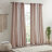 Imani Blush 100% Cotton Boho Tufted Chenille Stripe Lined Single 50x95" Curtain Panel-338305005-313730714