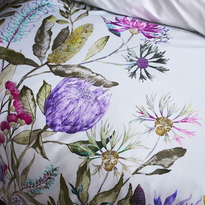 Satin Natural Modern Modern Duvet Cover Set