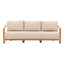 Redford 85" Wide Outdoor Patio Sofa, Sand