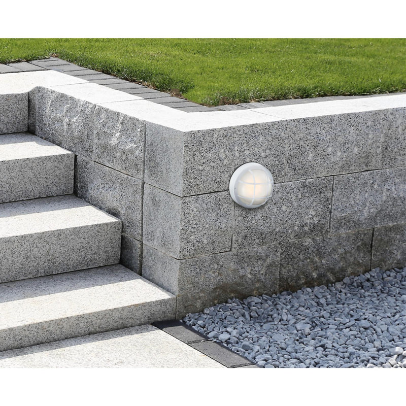 Jersi LED Wall Light, Textured White