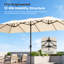 Parasol de marché 15 pi avec base-1433896621