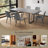 Kloc Kitchen Dining Set, 51''-67'' Extendable Table with 32''H Dining Chairs(1Table 6Table)-207931106-257816942