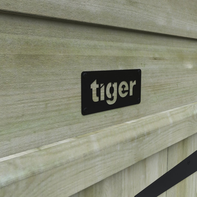 Tiger 12 Ft. W x 8 Ft. D Shiplap Pent Wooden Shed