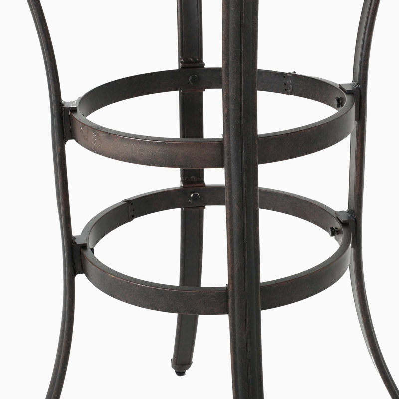 Table de bar en fonte d'aluminium