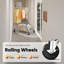 Adjustable Rolling Clothing Rack