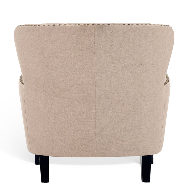 Higgenbotham Armchair, Cream Beige Linen