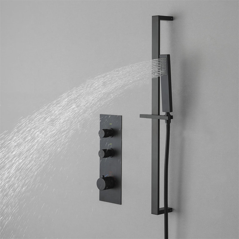 All-In-One Kit with Rough in-Valve, Matte Black
