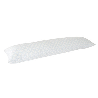 Lavish Home Memory Foam Body Pillow - Stay Cool Cover Provides Cooling Relief for Side, Stomach, Back Sleepers, and Pregnant Women