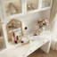 Bureau de coiffeuse polyvalent avec rangement massif
