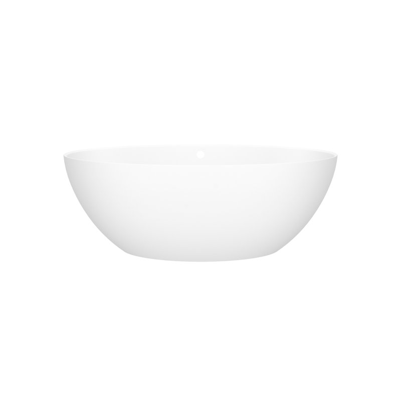 Corvara™ 59" x 32" Freestanding Soaking Bathtub with Overflow Hole, Standard Matte White