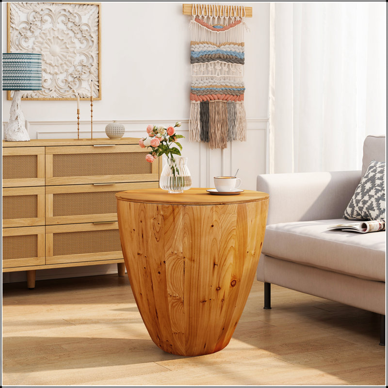 Table basse en forme de seau de style rétro, durable et élégante pour le bureau, la salle à manger et le salon