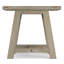 Sawhorse 22"W Solid Wood Square End Table-1735732746
