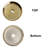 VanityIn 15'' Gold Ceramic Circular Bathroom Sink