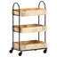 Mannsville Solid Wood Top Kitchen Cart