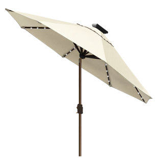 Whiteline Imports UM1683-WHT Polyester Fabric Aiden Outdoor Standing  Umbrella, White, 1 - Foods Co.