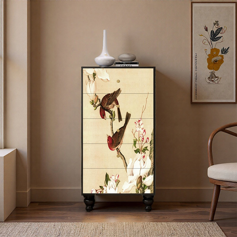 Armoire de rangement moderne en pin