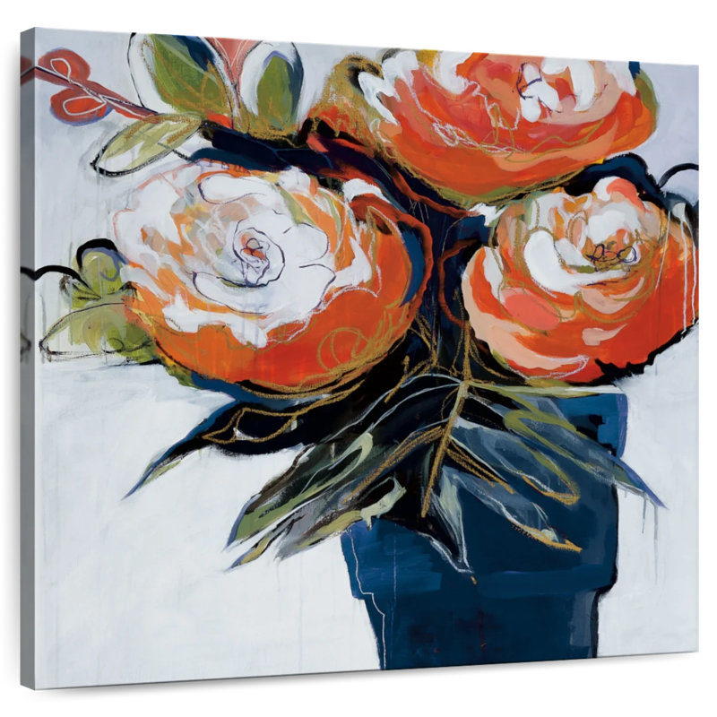 Harnek A Pot Of Blooms, H 20 po x l 20 po