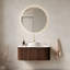 Meuble-lavabo de salle de bain 36 po avec lavabo, lavabo à fixation murale à bords arrondis flottants avec tiroir, lavabo rond en céramique avec motif de pierre, pré-assemblé-1396033041