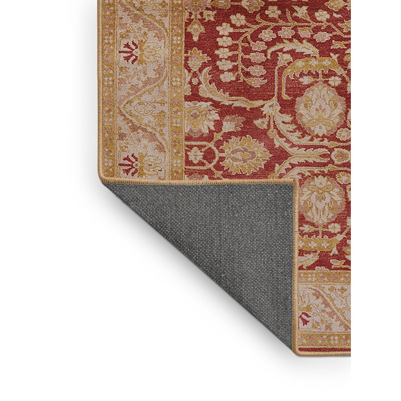 Tapis oriental beige / rouge Rathulf, Tapis de couloir 2 pi x 5 pi
