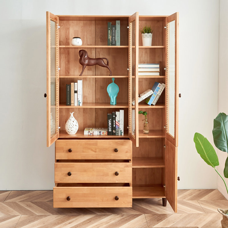 Bibliothèque de rangement de style nordique