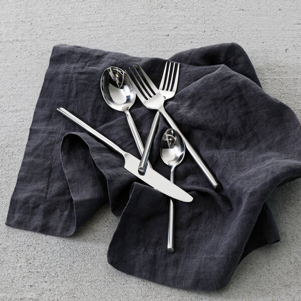 20-Piece Matte Black Silverware Set, VeSteel Stainless Steel