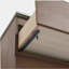 Meuble-lavabo mural 36 po (armoire seulement)-120855806