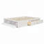 Structure de lit plateforme grand format avec 4 tiroirs de rangement et pied de lit relevable hydraulique, sans tête de lit-954868426