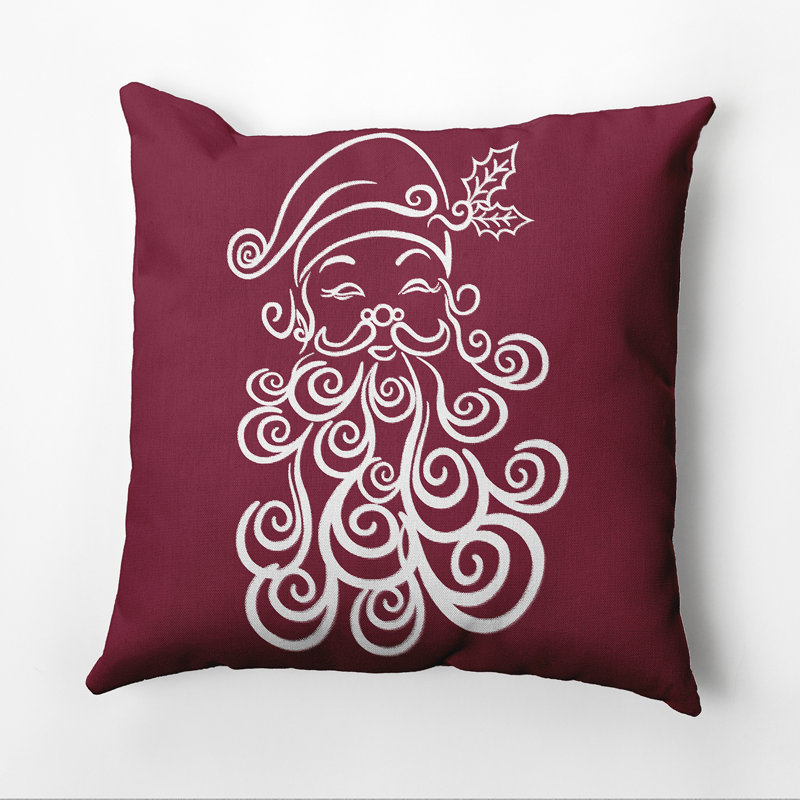 Housse de coussin carré et insert, 16 po x 16 po, Canneberge/bourgogne