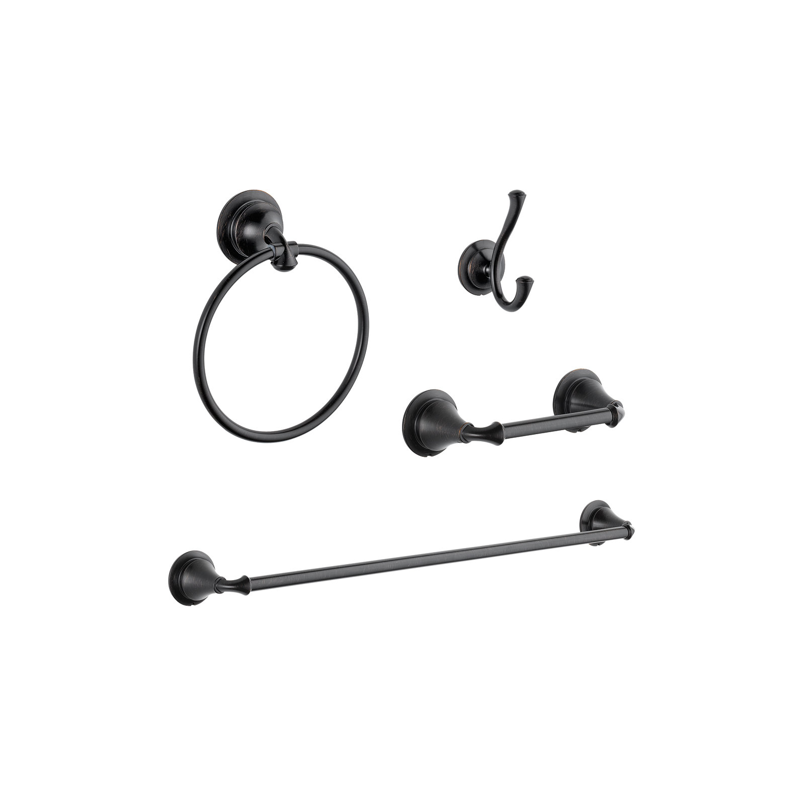 Linden 4 Piece Bathroom Hardware Set, Venetian Bronze