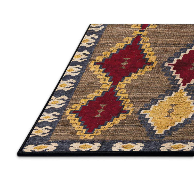 Abstract Indoor Rug, Rectangle 4' x 6'