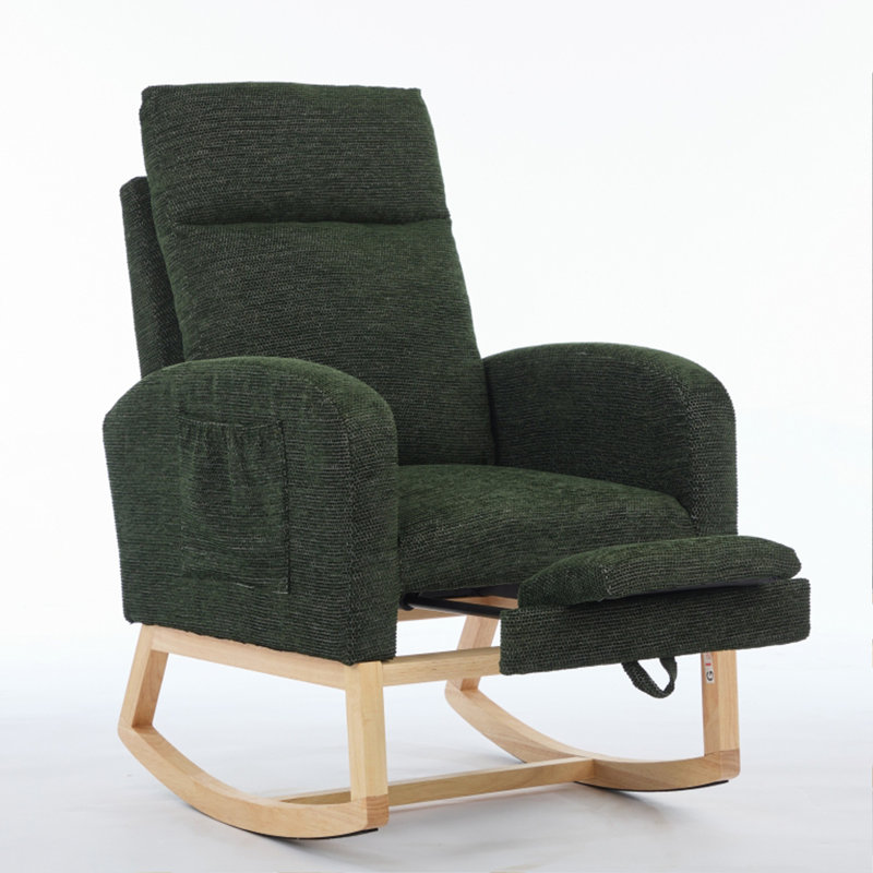 Chaise berçante Modern, Vert foncé