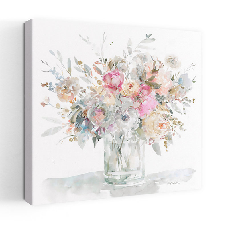 «Ageless Blooms I», art mural contemporain abstrait