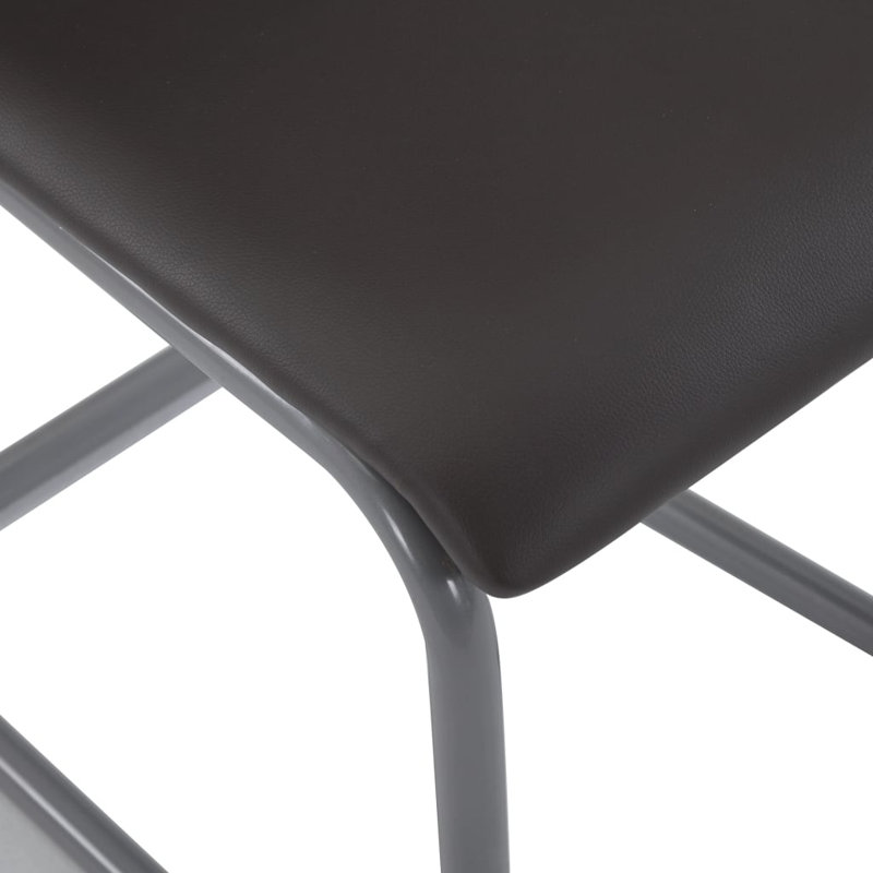 Chaise en porte-à-faux pour salle à manger, Brun