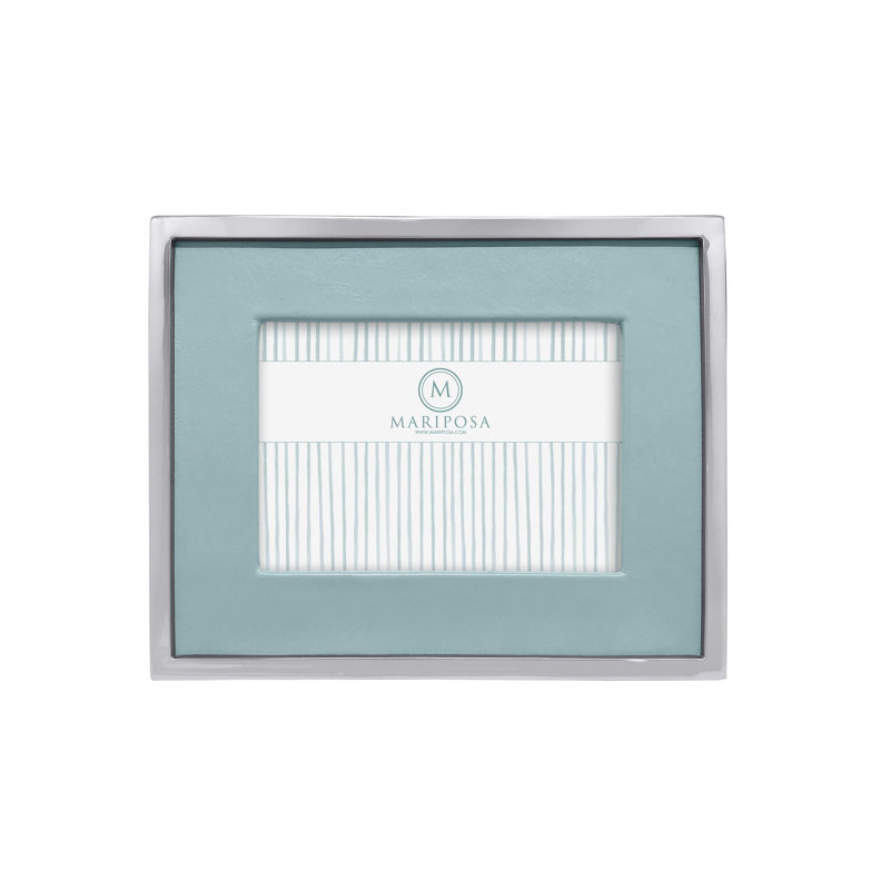 Metal Picture Frame, Blue, 6" x 4"
