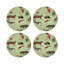 Exotix Natural Vegan Leather Round Coasters-1735107244