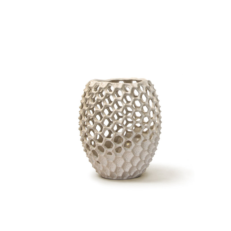 Lunaria Vase, 15.5" H x 13.5" W x 13.5" D