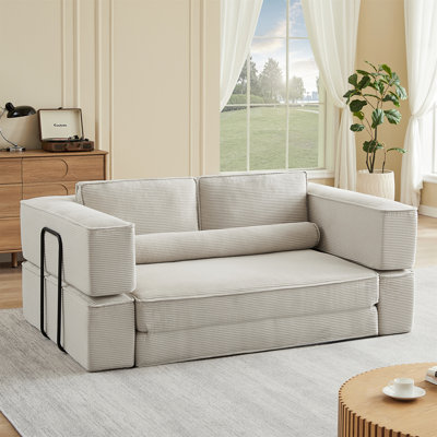 Le grand canapé moderne en velours côtelé peut être librement combiné, convenant au salon, au château parent-enfant et au canapé modulaire