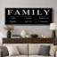 «Family Family Artwork», typographie moderne, photos de chambre, impression sur toile encadrée, 3 pièces-128129610-128129611-128129613
