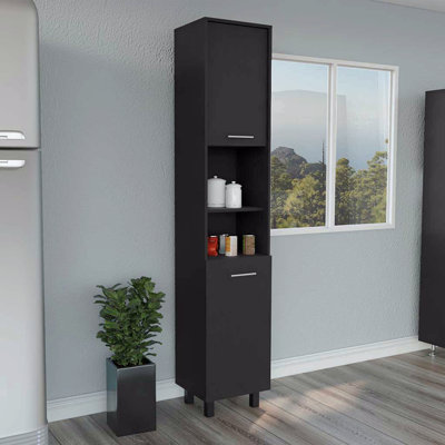 Armoire garde-manger Almada, trois tablettes intérieures