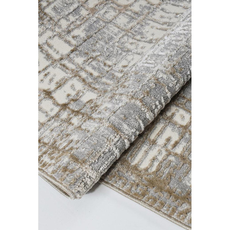 Alynn Abstract Machine Made Indoor / Outdoor Area Rug, Rectangle 3'3" x 6'6"
