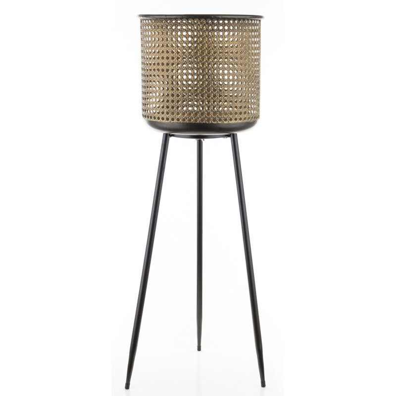 Aliane Metal Pot Planter, 80cm H x 26.5cm W x 26.5cm D