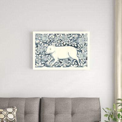 «Farm Life IV» par Miranda Thomas - reproduction d'art sur toile tendue