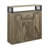 Bevil Industrial Rectangular 1-Drawer Server in Rustic Oak