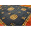 Antique Peking Chinese Floral Blue, Red 1930s Rug