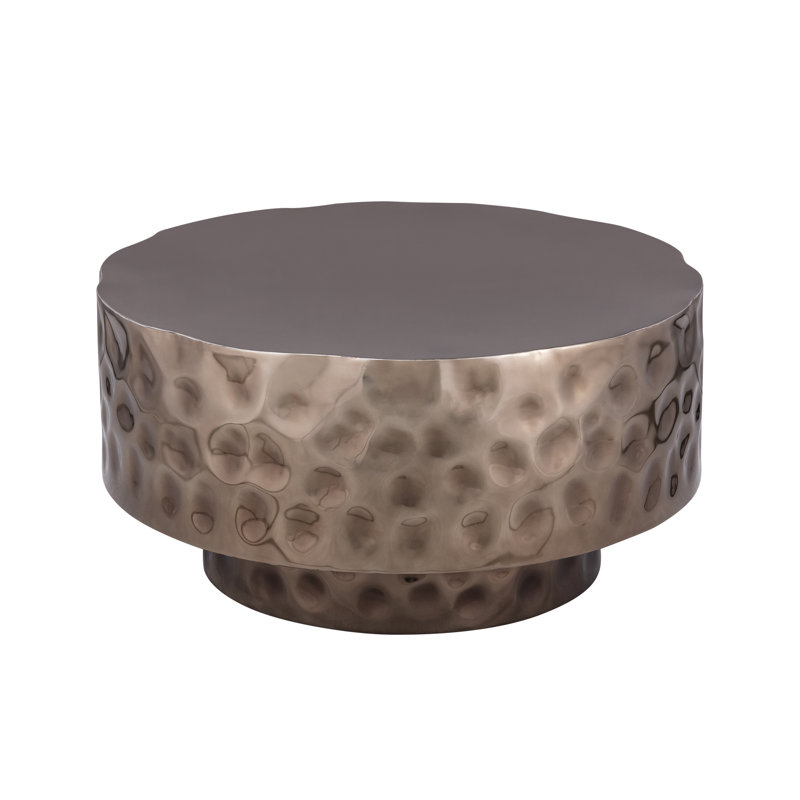 Bedingfield Hand-Hammered Coffee Table, Copper